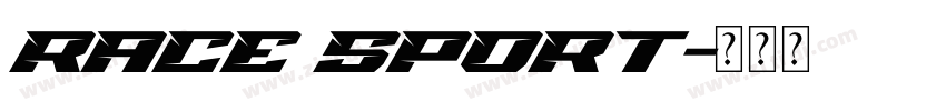 race sport字体转换